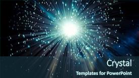  Presentation with fiber optics - Beautiful presentation theme featuring ultra fast internet communications thin backdrop and a ocean colored foreground