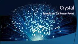  Presentation with fiber optics - Colorful presentation theme enhanced with ultra fast internet communications thin backdrop and a navy blue colored foreground