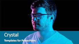  Presentation with ultra - Presentation design featuring ultra violet neon light background and a teal colored foreground