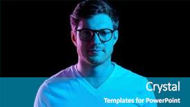  Presentation with ultra - Presentation design with ultra violet neon light background and a teal colored foreground