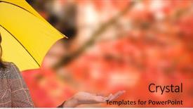  Presentation with maple - Beautiful presentation theme featuring while gesturing against low angle backdrop and a coral colored foreground