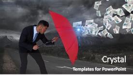  Presentation with digital globe on forex - Amazing presentation theme having umbrella while standing on road backdrop and a dark gray colored foreground