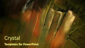  Presentation with italy - PPT theme featuring umbria-italy-cultivated-and-flowery background and a tawny brown colored foreground