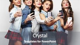  Presentation with black women support group - PPT theme enhanced with umts - group of young women looking background and a gray colored foreground