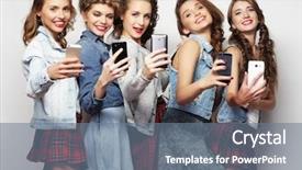  Presentation with healthcare technology internet of things - Cool new slides with umts - lifestyle technology and internet concept backdrop and a ocean colored foreground