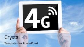  Presentation with text pelvic pain diagnosis medical - Amazing presentation design having umts - tablet pc with text 4g backdrop and a light blue colored foreground