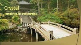  Presentation with historical building - Slide deck with un buliding - shrine with historical building background and a tawny brown colored foreground