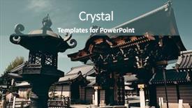  Presentation with historical building - Cool new PPT theme with un buliding - shrine with historical building backdrop and a  colored foreground