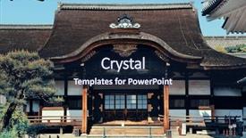  Presentation with historical building - Theme with un buliding - shrine with historical building background and a navy blue colored foreground