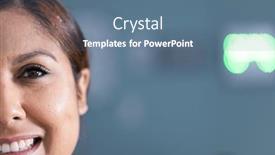  Presentation with medical smiling doctor - Slide set featuring unaltered-portrait-of-happy-asian background and a ocean colored foreground