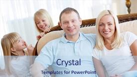  Presentation with parents - Theme featuring unaware - happy parents not knowing their background and a  colored foreground