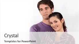  Presentation with married couple - Cool new theme with unaware - portrait of a married couple backdrop and a  colored foreground