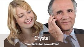  Presentation with best boss ever - PPT theme consisting of unaware - woman admiring her boss background and a violet colored foreground