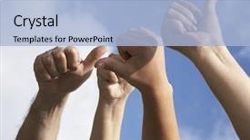  Presentation with agree - PPT theme featuring unbelief - i don't agree background and a  colored foreground