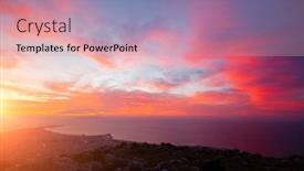  Presentation with epic - Presentation design consisting of unbelievable-colorful-sunset-with-red background and a coral colored foreground