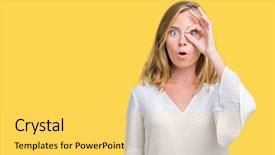  Presentation with elegant - Amazing presentation theme having unbelieve - beautiful young elegant woman backdrop and a yellow colored foreground