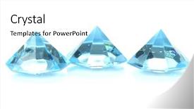  Presentation with diamonds - Amazing PPT theme having unbreakable - diamonds isolated on white backdrop and a  colored foreground