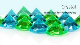  Presentation with diamonds - Beautiful slide set featuring unbreakable - diamonds isolated on white backdrop and a  colored foreground