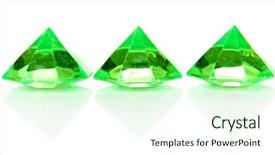  Presentation with diamonds - Audience pleasing presentation theme consisting of unbreakable - diamonds isolated on white backdrop and a  colored foreground