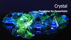  Presentation with diamonds - Presentation enhanced with unbreakable - diamonds on dark color background background and a  colored foreground