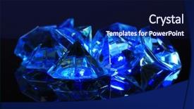  Presentation with diamonds - PPT theme with unbreakable - diamonds on dark color background background and a  colored foreground