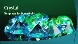  Presentation with diamonds - Presentation theme enhanced with unbreakable - diamonds on dark color background background and a  colored foreground