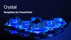  Presentation with diamonds - Theme having unbreakable - diamonds on dark color background background and a  colored foreground