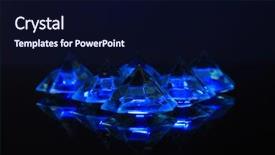  Presentation with diamonds - PPT theme enhanced with unbreakable - diamonds on dark color background background and a  colored foreground