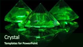  Presentation with diamonds - Theme having unbreakable - diamonds on dark color background background and a  colored foreground