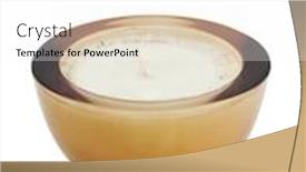  Presentation with candle - PPT layouts enhanced with unburnt-candle-on-white-background background and a white colored foreground