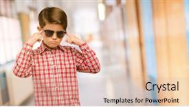  Presentation with renewable energy green future - Cool new PPT theme with uncertain future at school corridor backdrop and a lemonade colored foreground