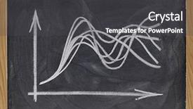  Presentation with uncertainty - Amazing slide deck having uncertainty concept - ensemble of curves backdrop and a  colored foreground