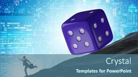  Presentation with uncertainty - Slide set featuring uncertainty-concept-with-businessman background and a ocean colored foreground