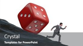  Presentation with uncertainty - Presentation theme having uncertainty-concept-with-businessman background and a dark gray colored foreground