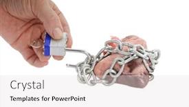  Presentation with padlock - Amazing PPT layouts having unchain my heart a heart wrapped in chain with a padlock and a hand unlocking the padlock isolated on white backdrop and a light gray colored foreground