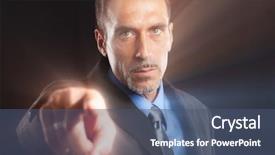  Presentation with finger - Amazing slide set having uncle sam - confident businessman pointing his finger backdrop and a ocean colored foreground