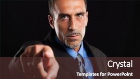  Presentation with okra or lady s finger - Slides featuring uncle sam - confident businessman pointing his finger background and a tawny brown colored foreground