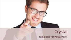  Presentation with chemical plant eco friendly - PPT layouts featuring uncle sam - friendly businessman pointing his finger background and a lemonade colored foreground