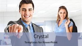  Presentation with crime scene finger print investigation - Colorful PPT layouts enhanced with uncle sam - handsome businessman pointing his finger backdrop and a light blue colored foreground