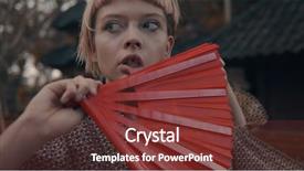  Presentation with mens fashion portrait - Beautiful slides featuring unconventional - portrait of beautiful fashion girl backdrop and a tawny brown colored foreground