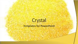  Presentation with medical pill medicine white blue - Beautiful PPT theme featuring uncoocked hominy grits in pile isolated on white backdrop and a yellow colored foreground