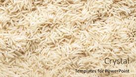  Presentation with rice - Beautiful slides featuring uncooked-indian-long-rice-pattern backdrop and a lemonade colored foreground