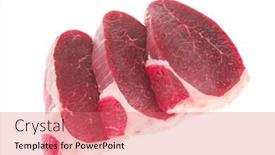  Presentation with tenderloin - Audience pleasing theme consisting of uncooked meat raw fresh beef pork tenderloin strip ready to cooking isolated over white background backdrop and a coral colored foreground