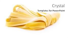  Presentation with pasta - PPT layouts with uncooked-pappardelle-pasta-isolated background and a white colored foreground