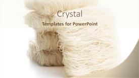  Presentation with noodles - Presentation consisting of uncooked-white-rice-noodles-isolated background and a cream colored foreground