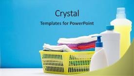  Presentation with wedding blue and yellow - Colorful presentation theme enhanced with uncover - photo of three bottles backdrop and a light blue colored foreground