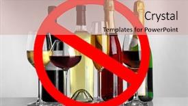  Presentation with alcohol - Slide deck enhanced with underage drinking - different alcohol drinks in glassware background and a coral colored foreground