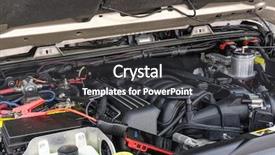  Presentation with space exploation - Colorful PPT layouts enhanced with underbonnet space of a car backdrop and a dark gray colored foreground