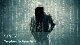  Presentation with anonymous - Presentation theme with undercvoer - adult online anonymous internet hacker background and a ocean colored foreground