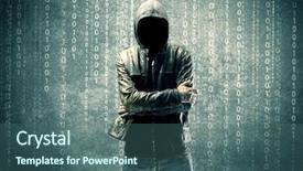  Presentation with anonymous - Colorful slide deck enhanced with undercvoer - adult online anonymous internet hacker backdrop and a ocean colored foreground